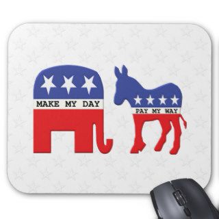 Difference Between Republicans and Democrats Funny Mouse Pads