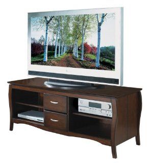 Brighton 60" TV Stand with Side Folding Construction (Walnut) (24.00"H x 60.00"W x 20.00"D)  
