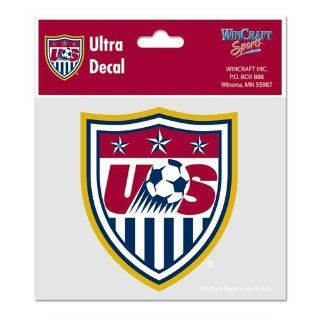 Team USA Soccer Official SOCCER 3"x4" Car Window Cling Decal  Sports Fan Automotive Decals  Sports & Outdoors