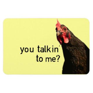 Funny Attitude Chicken Magnet