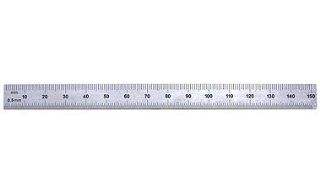PEC Tools 261 006 6" Inch/MM USA Flexible Steel Rule, reads 32nds, 64ths, 1mm, 1/2mm.   Precision Measurement Rules  