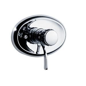 GROHE 1/2 in. Thermostatic Integrated Shower Valve with Volume Control in StarLight Chrome DISCONTINUED 34 436 000