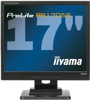 Iiyama ProLite PB1705S 1 Hard Glass Monitor 17 inch TFT LCD 10001 250cd/m2 5ms SXGA (1280 x 1024) D Sub/DVI D (Black) Electronics