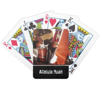 Personalized Cowboy Action Shooting Playing Cards