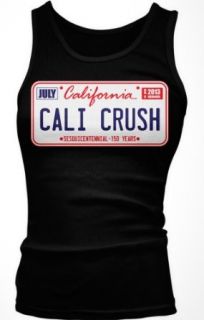 CALI CRUSH California Love License Plate Ladies Junior Fit Tank Top Clothing
