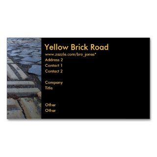 Yellow Brick Road Business Card Template