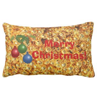 Jingle Bells Merry Christmas Ornaments Pillow