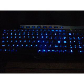 Black LED Lighted Keyboard W 9868BK USB Computers & Accessories
