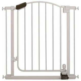 Summer Infant Step to Open 32 in. Pressure Mounted Gate in Silver 27190