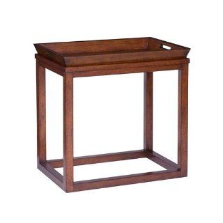Hammary Furniture Modern Lodge Rustic Cherry Chairside Tray Table   269 916   End Tables