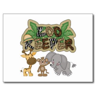 Kids Zoo Gift Post Cards