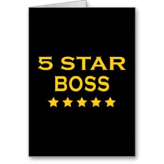 Funny Cool Bosses  Five Star Boss Card