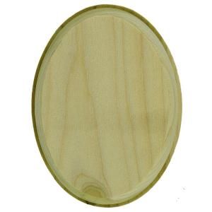 Unfinished Wood Oval Rosette Fitting 7337P 000 HD00L