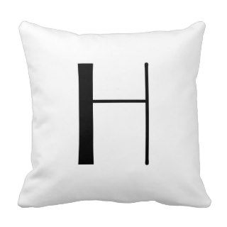Monogram Pillows Letter H