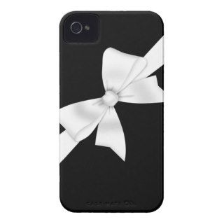 Elegant White Bow iPhone 4 Covers
