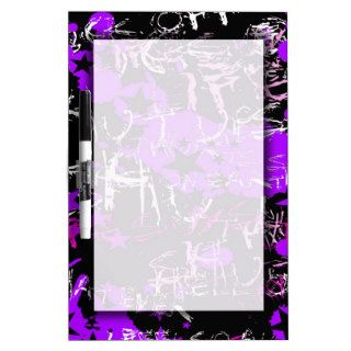Purple Emo Graffiti Erase Board Dry Erase Boards