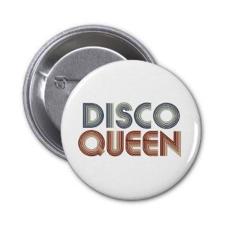 Disco 70s Music Retro Queen Pinback Button