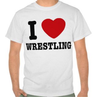 I Love Wrestling T shirts