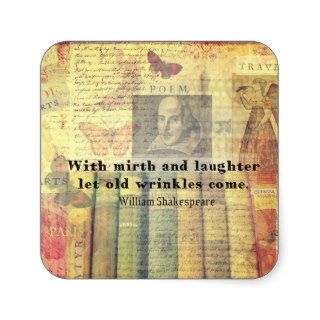 Whimsical  Shakespeare  happiness quote Sticker