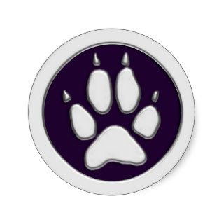 COYOTE PAW PRINT STICKERS