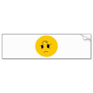 sad smiley bumper stickers