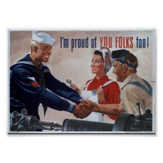 Vintage WW2 Propaganda Print