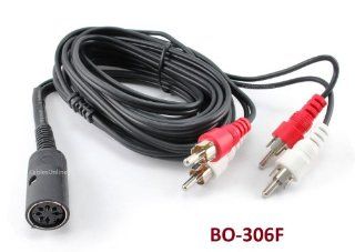 CablesOnline 6ft 5 Pin Din Female to 4 RCA Male Professional Audio Cable for Bang & Olufsen, Naim, QuadStereo Systems (BO 306F) Computers & Accessories