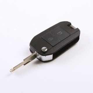 Flip Folding Remote Key Shell Case For Peugeot 106 205 206 306 405 2 buttons  Automotive Keyless Entry Remote Control Transmitter 