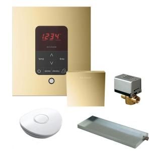 Mr. Steam MS Butler Package with iTempo Pro Square Programmable Control for Steam Bath Generator in Polished Brass MSBUTLER1SQ PB
