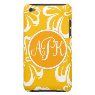 Monogram Hibiscus Flowers iPod Touch Covers