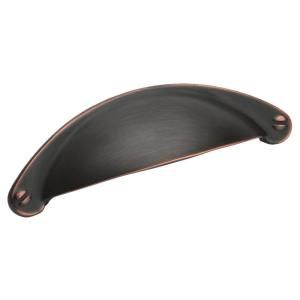 Amerock Essentialz 2 1/2 in. Oil Rubbed Bronze Finish Cup Pull BP9365ORB