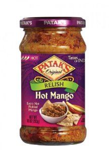 Patak's Hot Mango Relish (6x10Oz)  Indian Food  Grocery & Gourmet Food