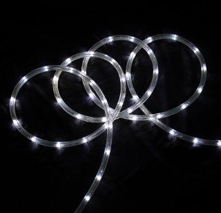 18' Cool Polar White LED Indoor/Outdoor Christmas Rope Lights  