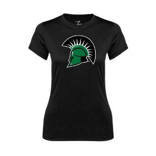 South Carolina Upstate Ladies Syntrel Performance Black Tee 'Spartans Head'  Sports Fan T Shirts  Sports & Outdoors
