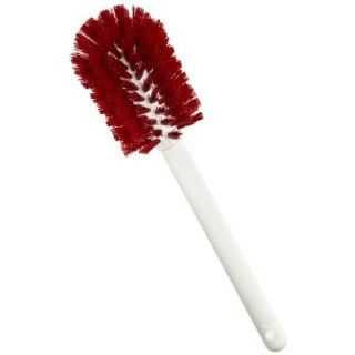 Carlisle 4000005 Red 12 Inch Spectrum Bottle Brush with Plastic Handle (Case of 12) Cleaning Brushes