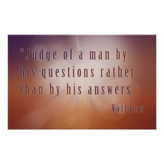 Voltaire Quote Poster