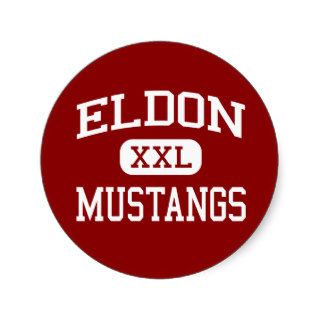 Eldon   Mustangs   High School   Eldon Missouri Stickers