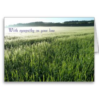 With Sympathy (loss of a dog) Greeting Cards