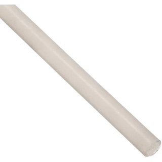 FEP (Fluorinated Ethylene Propylene) Round Rod, Translucent White, 1/4" Diameter, 36" Length (Pack of 1) Fep Plastic Raw Materials