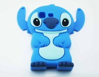 T WELL Samsung Galaxy Pocket S5300 3D Lovely Blue Stitch Soft Silicone Back Cover Phone Case Cell Phones & Accessories