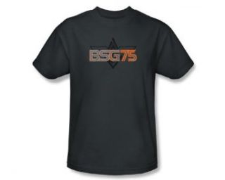 Battlestar Galactica BSG75 Short Sleeve Adult Tee CHARCOAL T Shirt Small Clothing