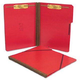 Pressboard Folios with Two Fasteners/Closure, Letter, Executive Red, 15/Box  Colored File Folders 
