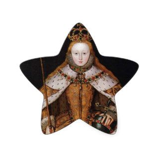 Queen Elizabeth I Star Sticker
