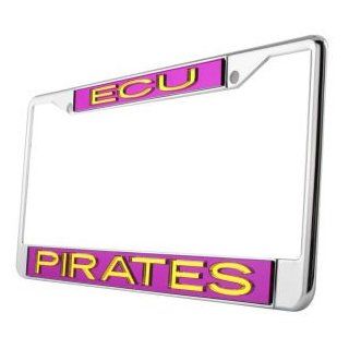East Carolina Pirates Laser Frame  Sports Fan License Plate Frames  Sports & Outdoors