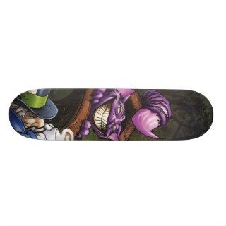 Beyond Wonderland #2 A   Cheshire Cat closeup Skate Board Decks