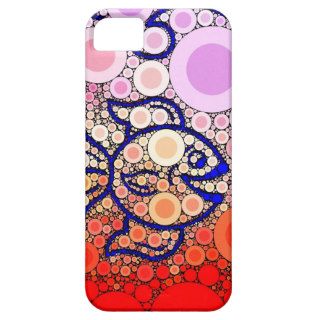 Colorful Under the Sea Bubbly Fish Swimming Mosaic iPhone 5 Case
