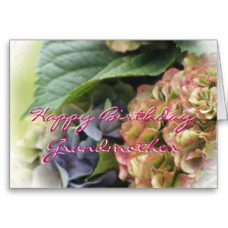 Hydrangeas Grandmother Birthday  or any occasion Greeting Card