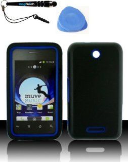 IMAGITOUCH(TM) 3 Item Combo ZTE X500 Score Hybrid Case Dr. Blue (Stylus pen, Pry Tool, Phone Cover) Cell Phones & Accessories