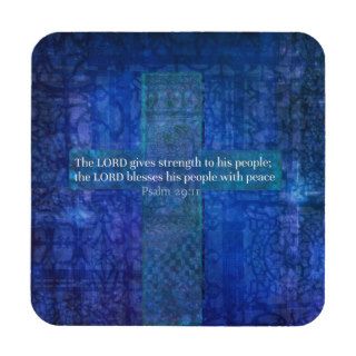 The LORD gives strength to his people Coasters