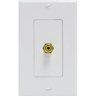 GE 87699 Single RCA Connector Wall Plate for Subwoofer (Discontinued by Manufacturer) Electronics
